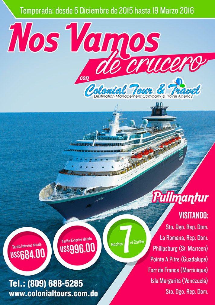 COLONIAL Tour & Travel :: Nos vamos de CRUCERO Pullmantur 7 noches en el caribe