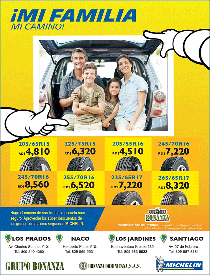 Bonanza Autoexpress :: Con gomas Micheln, seguros de camino al colegio!
